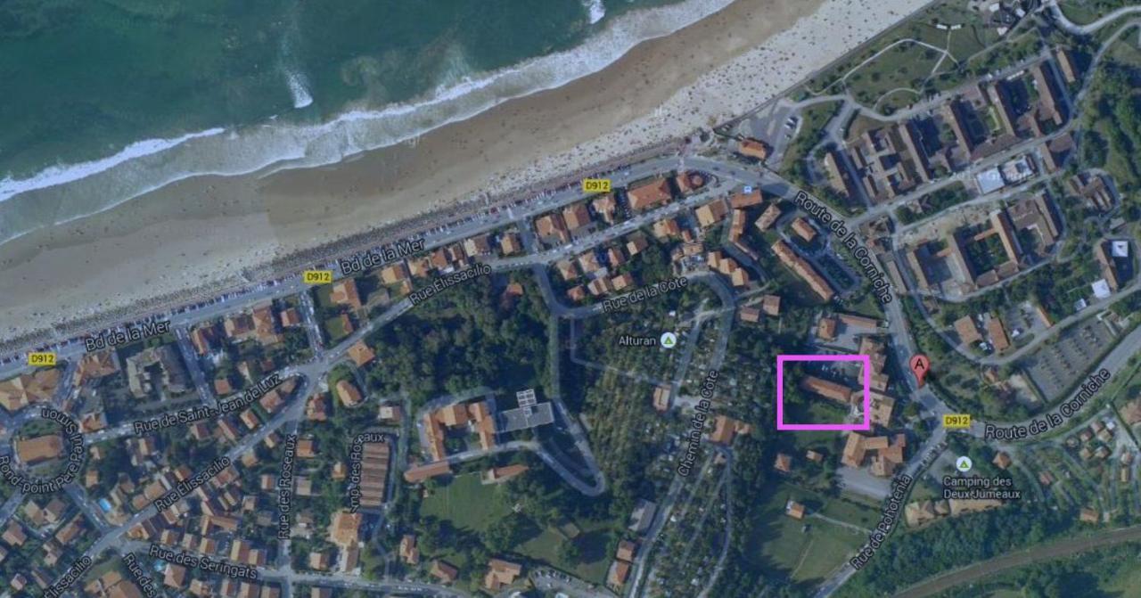 Appartement Lumineux, Avec Balcon, A 200M De La Plage Андай Екстер'єр фото